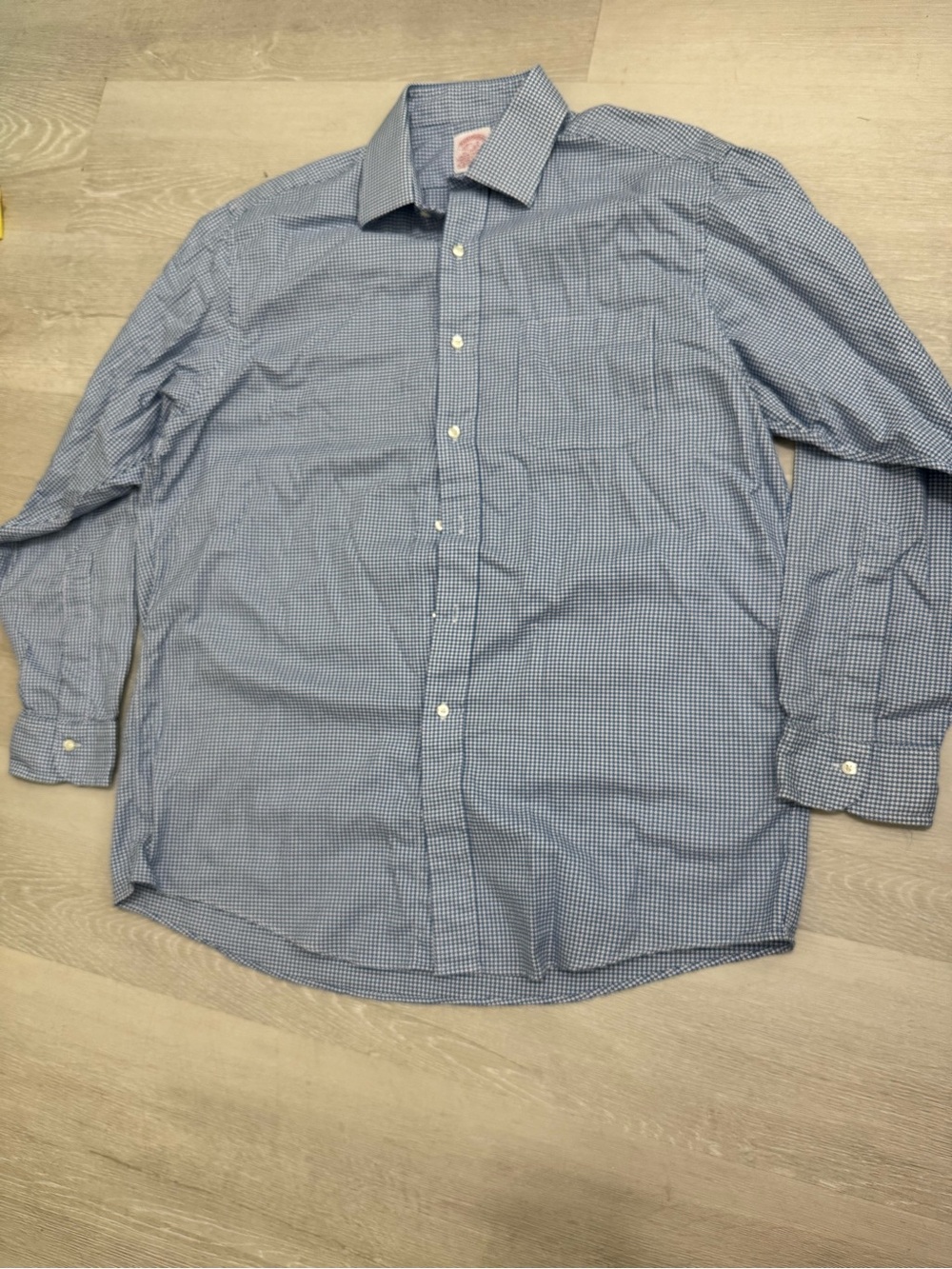 Brooks Brothers‎ Blue Micro-Check Dress Shirt